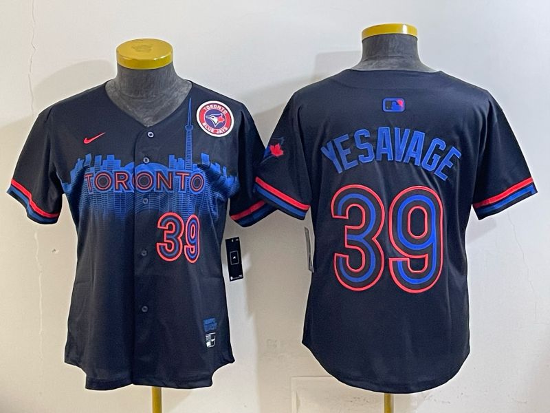 Women 2025 Toronto Blue Jays #39 Yesavage blue Game Nike MLB Jersey style 046